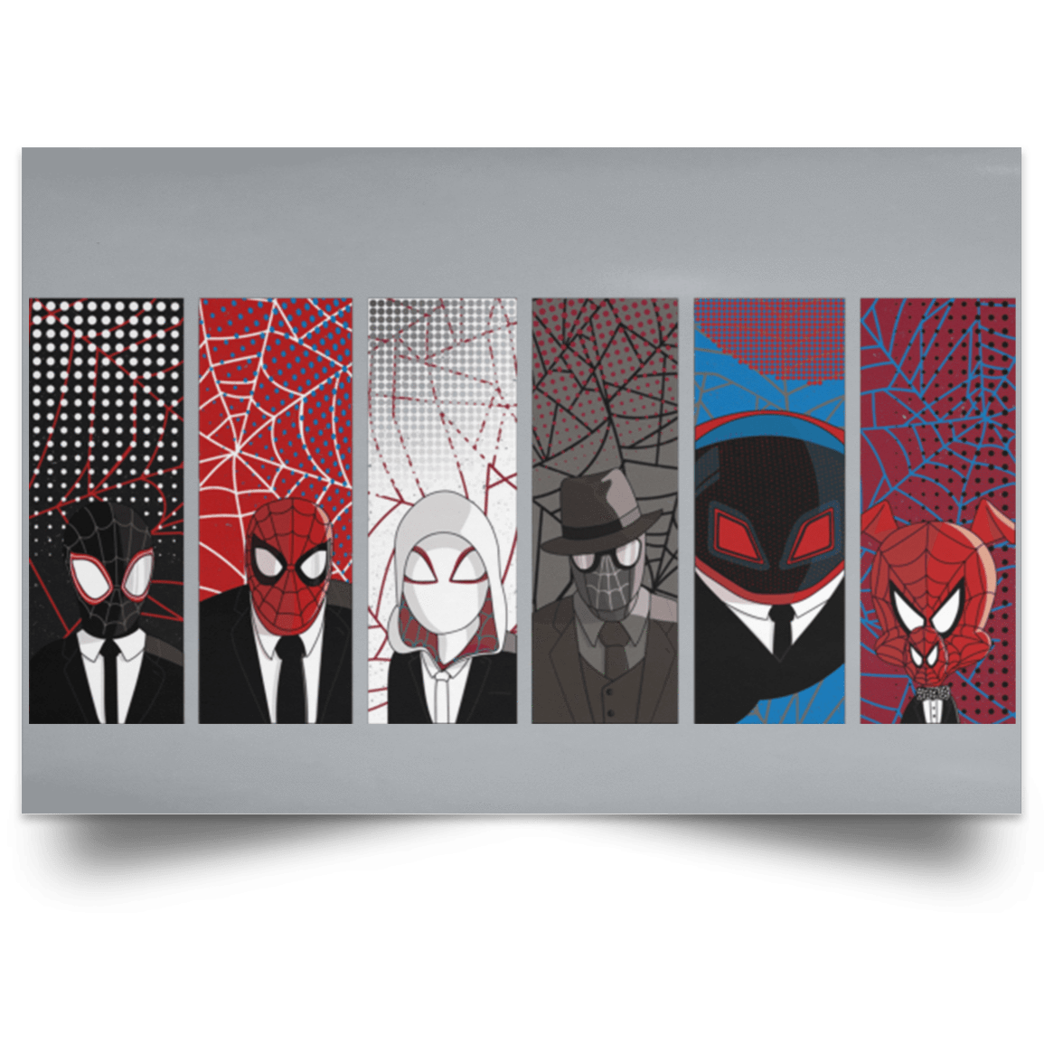 Housewares Grey / 18" x 12" Reservoir Spiders Landscape Poster