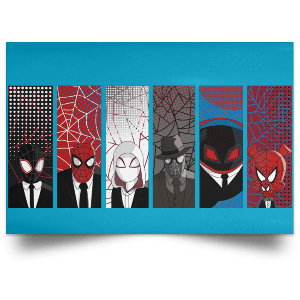 Housewares Turquoise / 18" x 12" Reservoir Spiders Landscape Poster