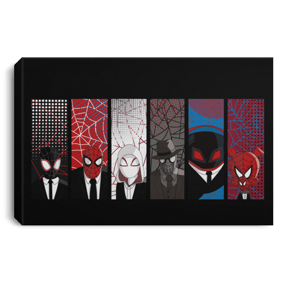 Housewares Black / 12" x 8" Reservoir Spiders Premium Landscape Canvas