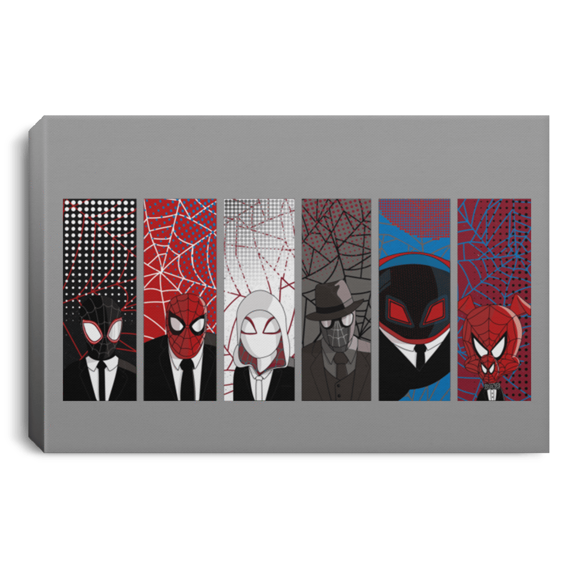 Housewares Gray / 12" x 8" Reservoir Spiders Premium Landscape Canvas