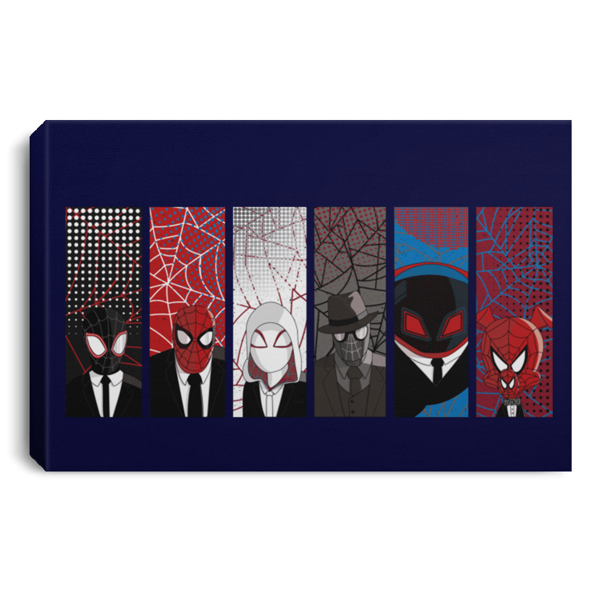 Housewares Navy / 12" x 8" Reservoir Spiders Premium Landscape Canvas