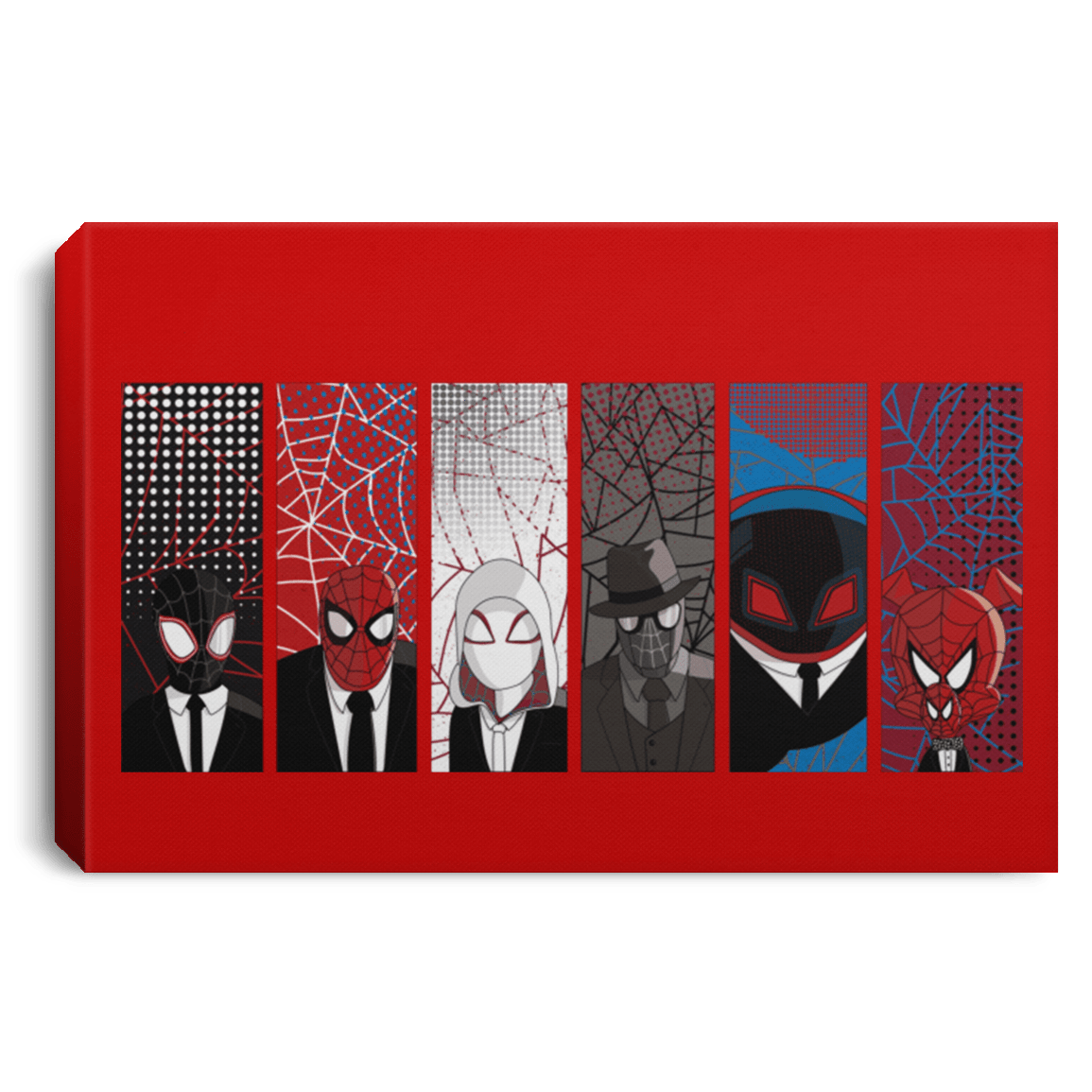 Housewares Red / 12" x 8" Reservoir Spiders Premium Landscape Canvas