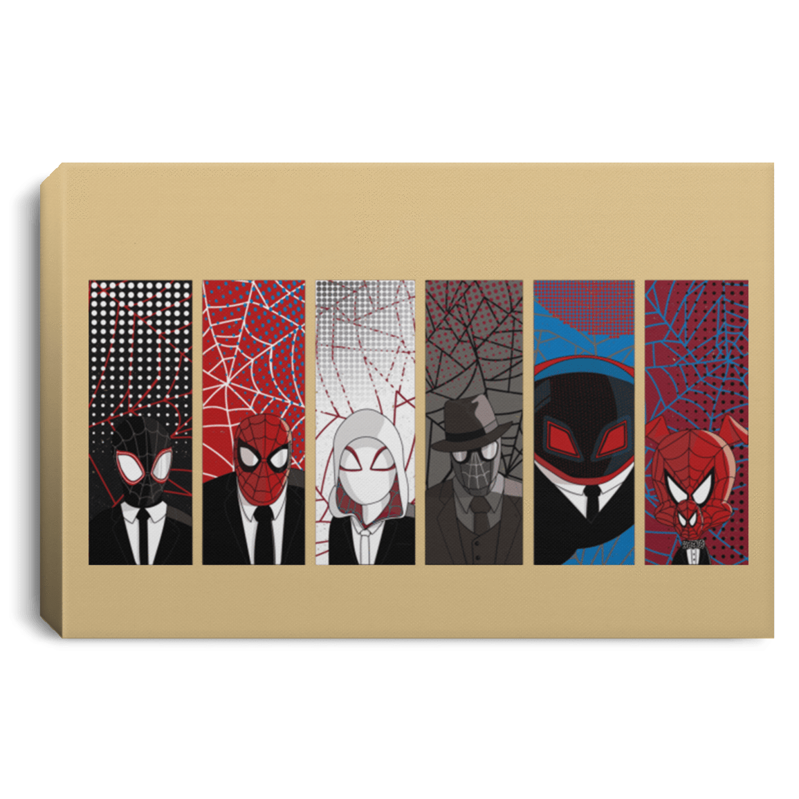 Housewares Tan / 12" x 8" Reservoir Spiders Premium Landscape Canvas