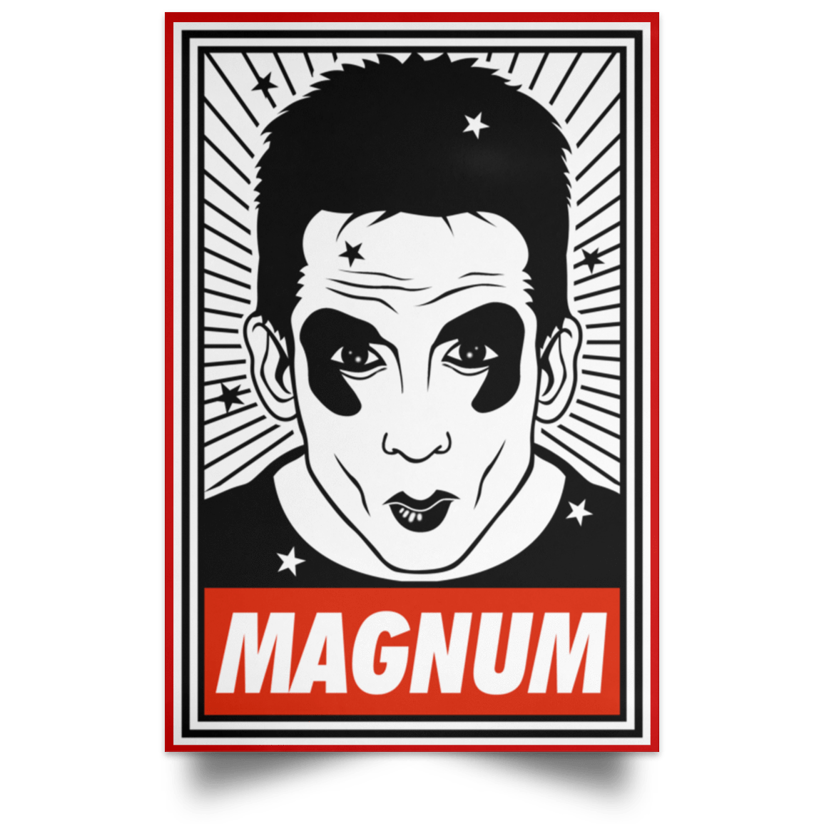 Housewares Red / 12" x 18" Ridiculously good looking Portrait Poster