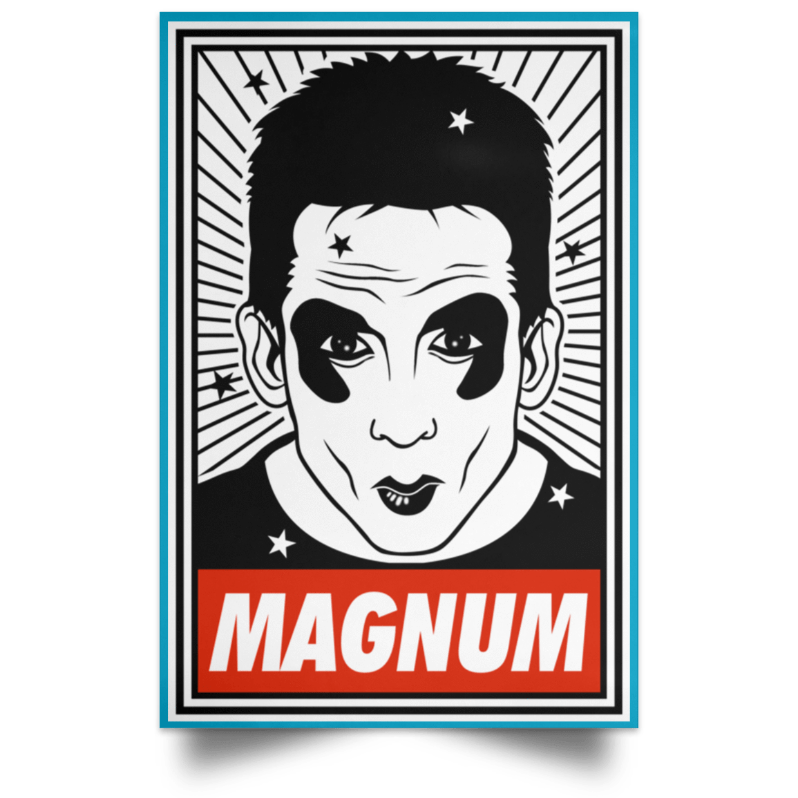 Housewares Turquoise / 12" x 18" Ridiculously good looking Portrait Poster