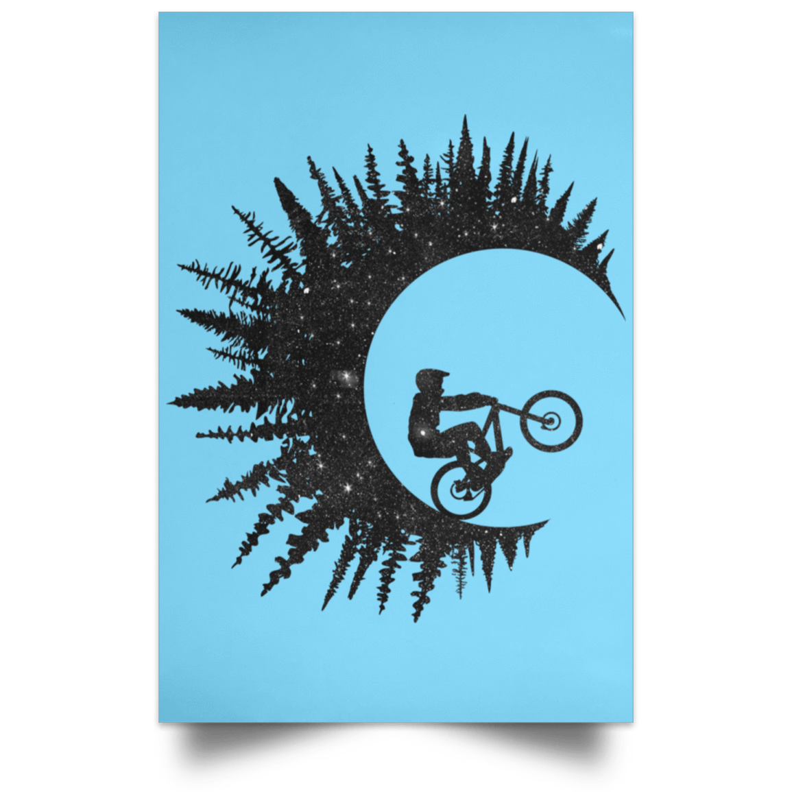 Housewares Columbia Blue / 12" x 18" Riding Waves Portrait Poster