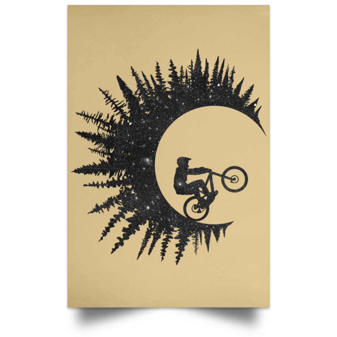 Housewares Tan / 12" x 18" Riding Waves Portrait Poster