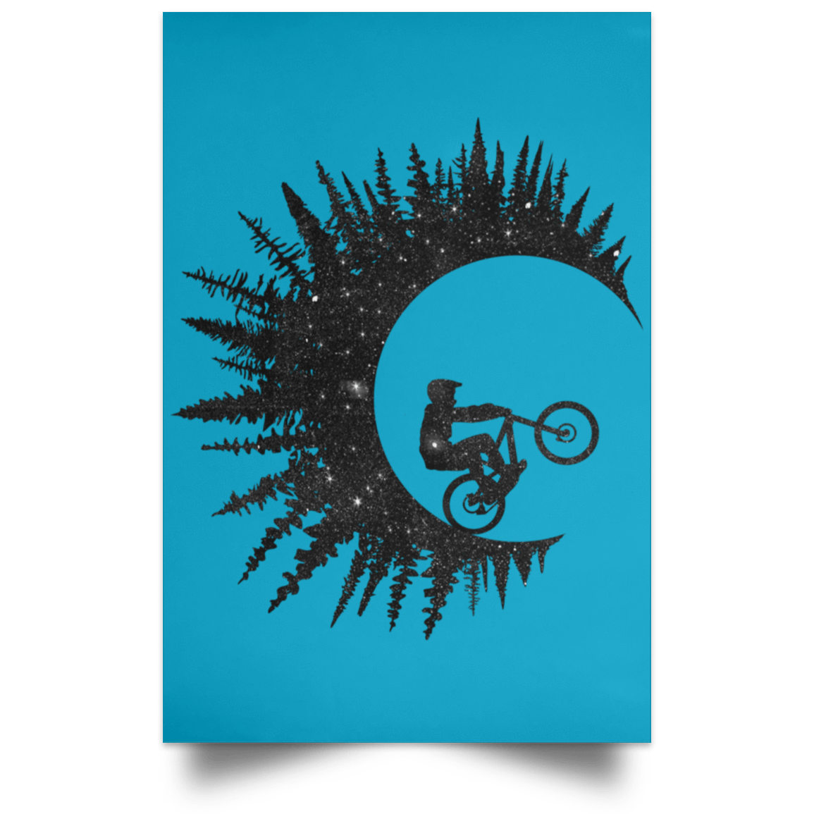 Housewares Turquoise / 12" x 18" Riding Waves Portrait Poster