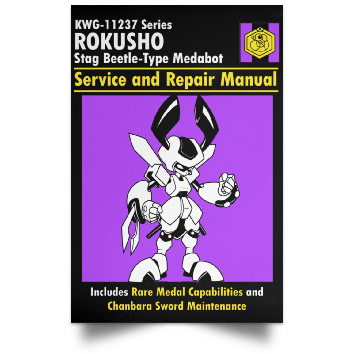 Housewares Black / 12" x 18" Rokusho Manual Portrait Poster