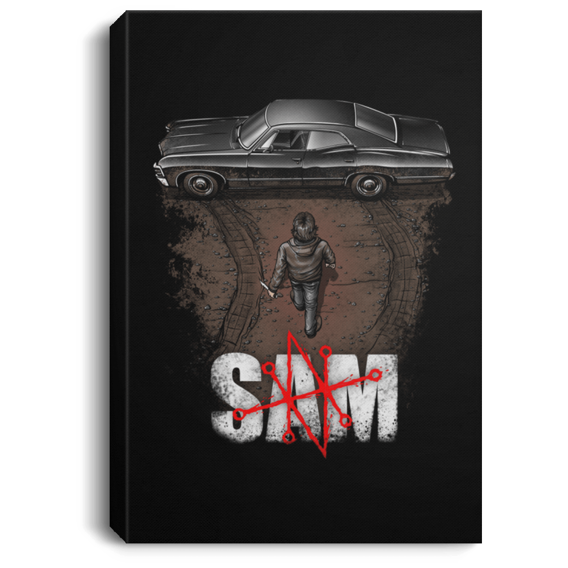 Housewares Black / 8" x 12" Sam Premium Portrait Canvas