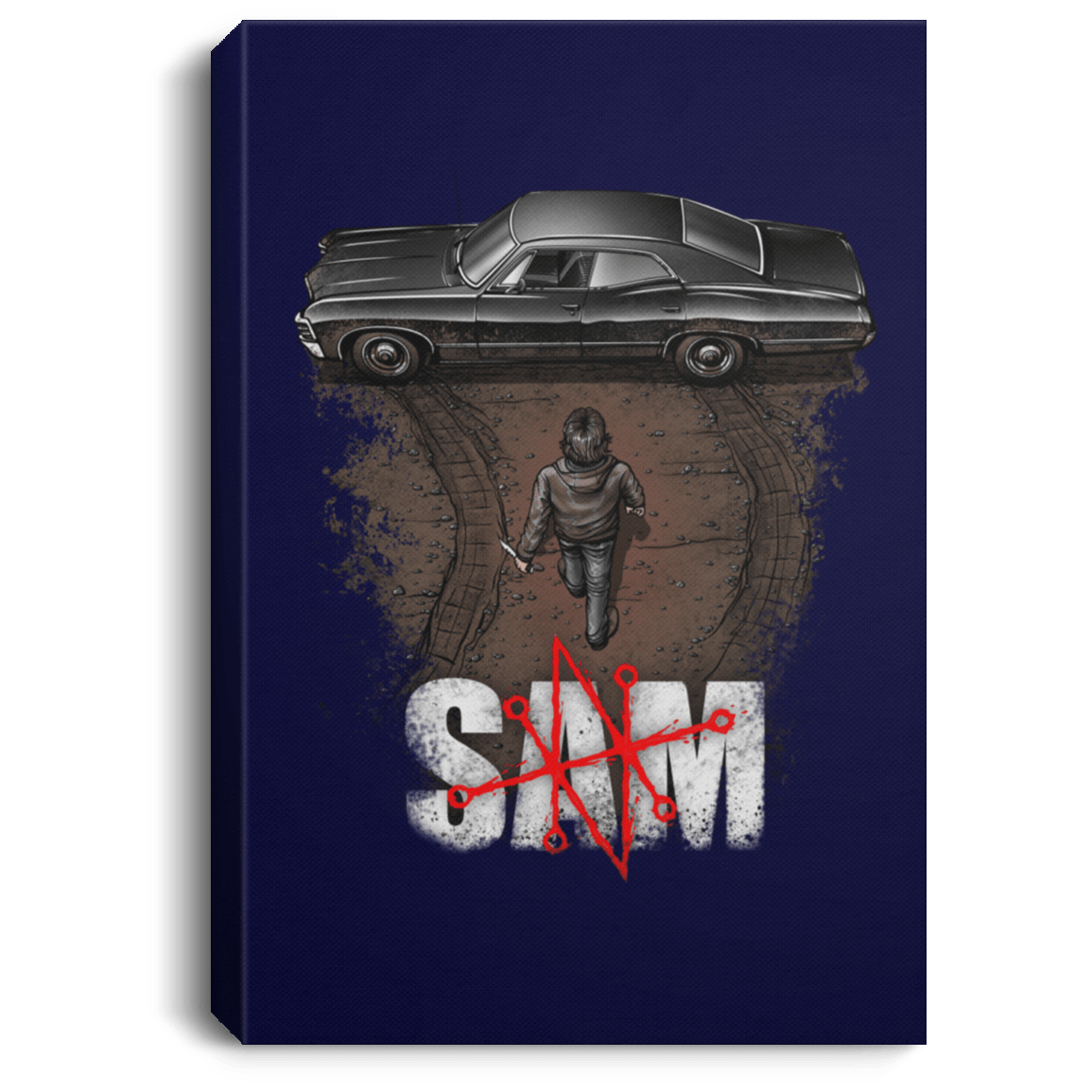 Housewares Navy / 8" x 12" Sam Premium Portrait Canvas