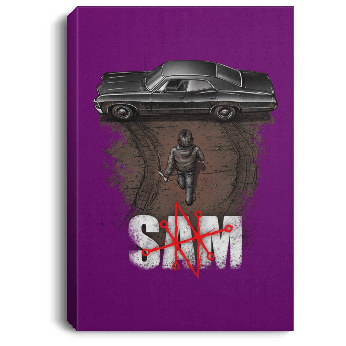 Housewares Purple / 8" x 12" Sam Premium Portrait Canvas