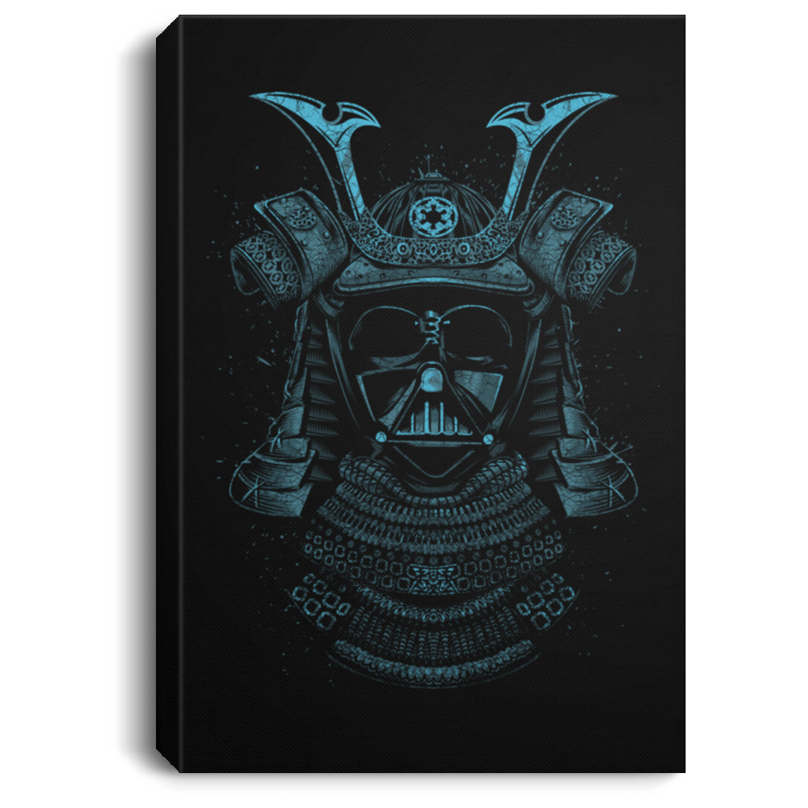 Housewares Black / 8" x 12" Samurai Darth Premium Portrait Canvas