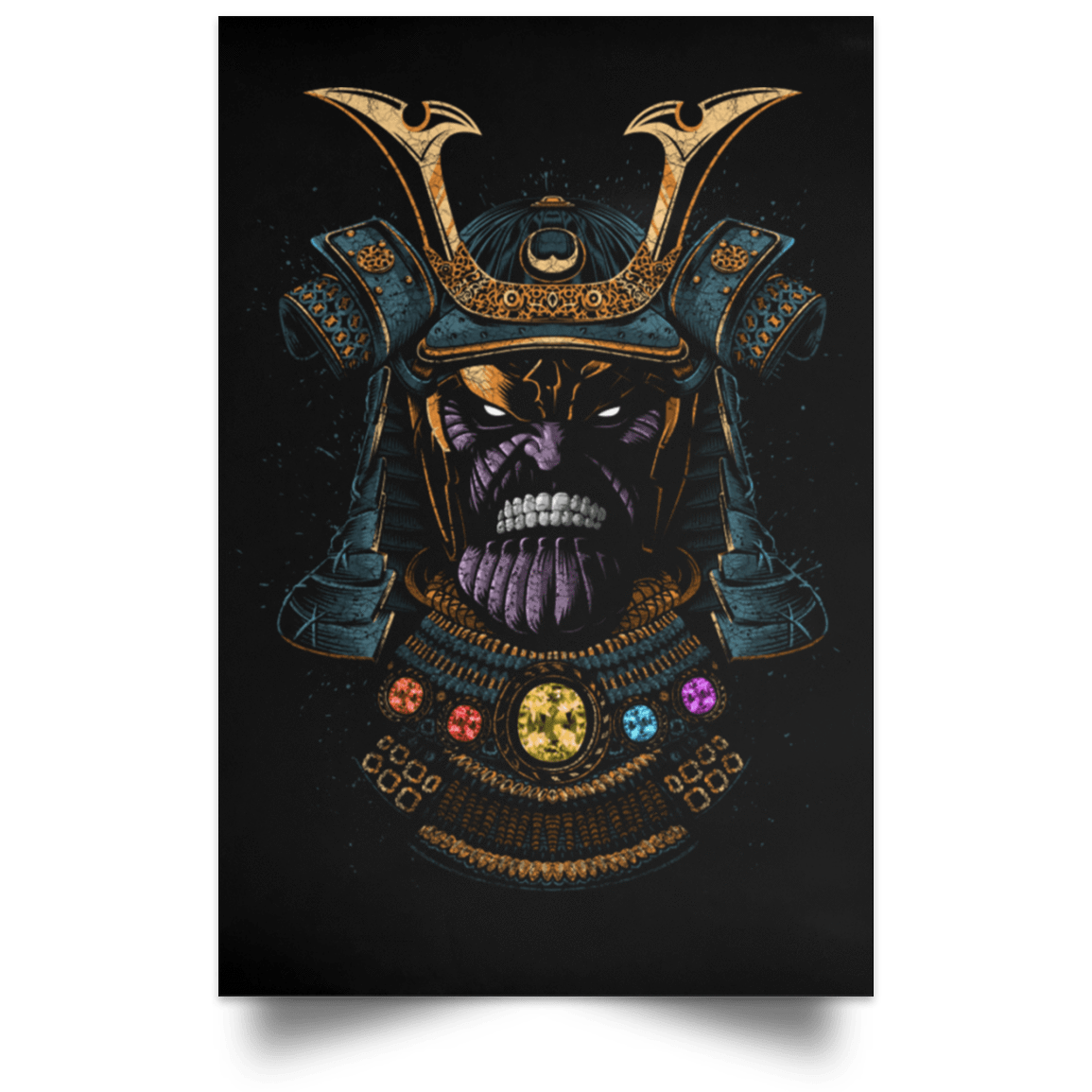 Housewares Black / 12" x 18" Samurai Gems Portrait Poster