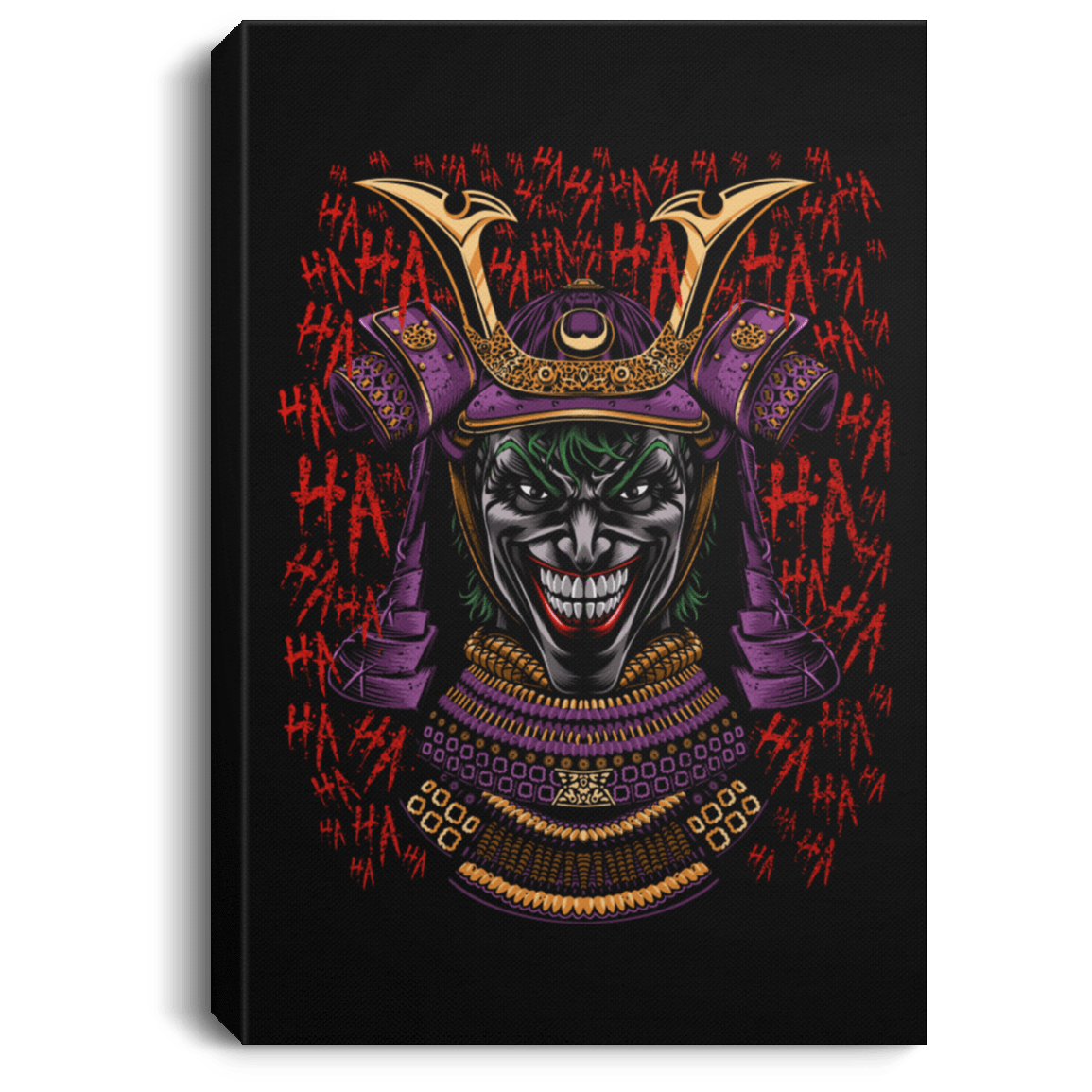 Housewares Black / 8" x 12" Samurai Joke Premium Portrait Canvas