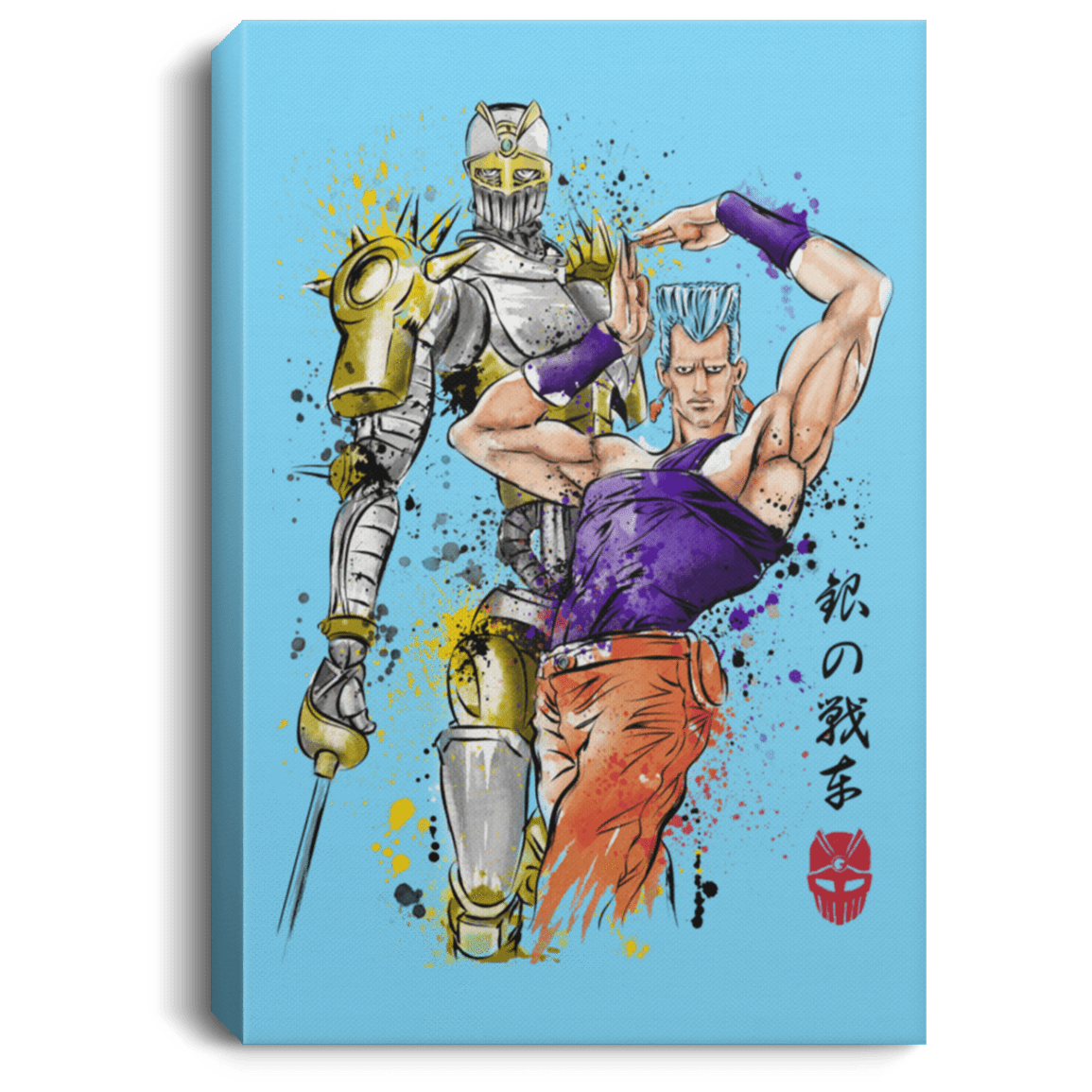 Housewares Columbia Blue / 8" x 12" Silver Chariot Watercolor Premium Portrait Canvas