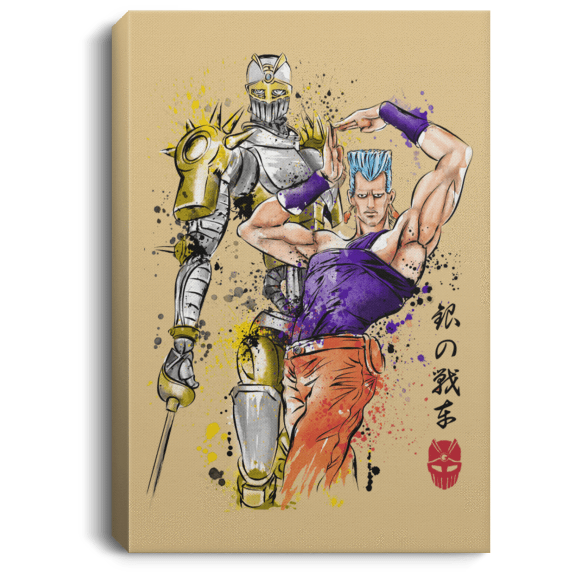 Housewares Tan / 8" x 12" Silver Chariot Watercolor Premium Portrait Canvas