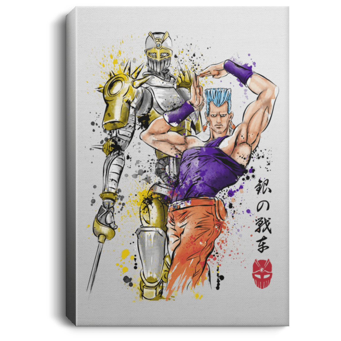 Housewares White / 8" x 12" Silver Chariot Watercolor Premium Portrait Canvas