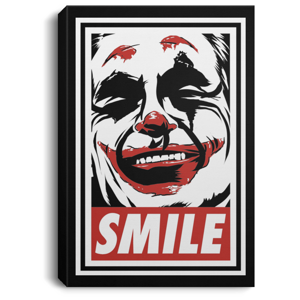 Housewares Black / 8" x 12" Smile Premium Portrait Canvas