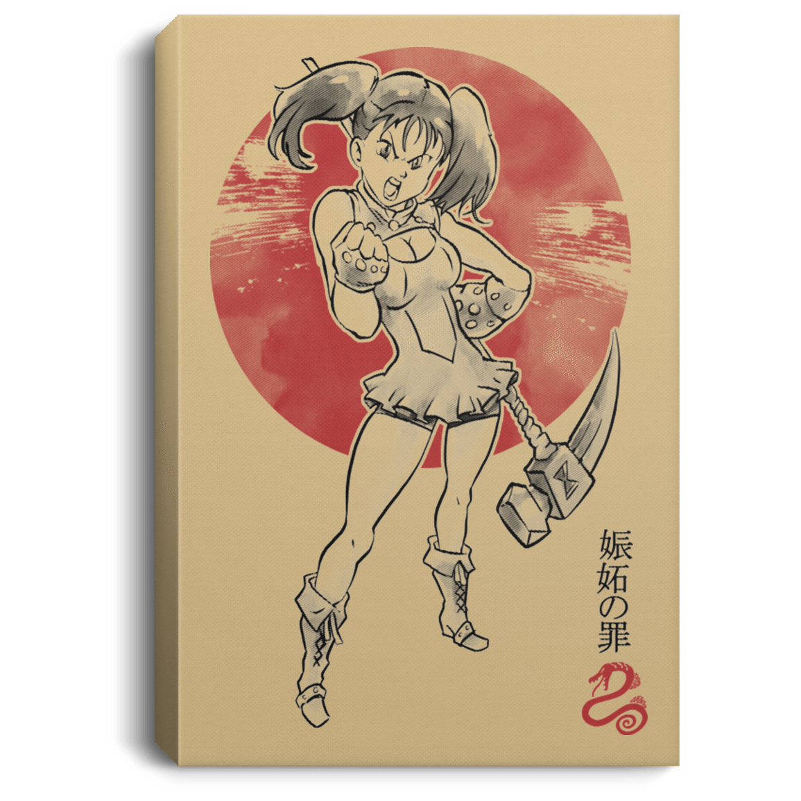 Housewares Tan / 8" x 12" Snake Envy Premium Portrait Canvas