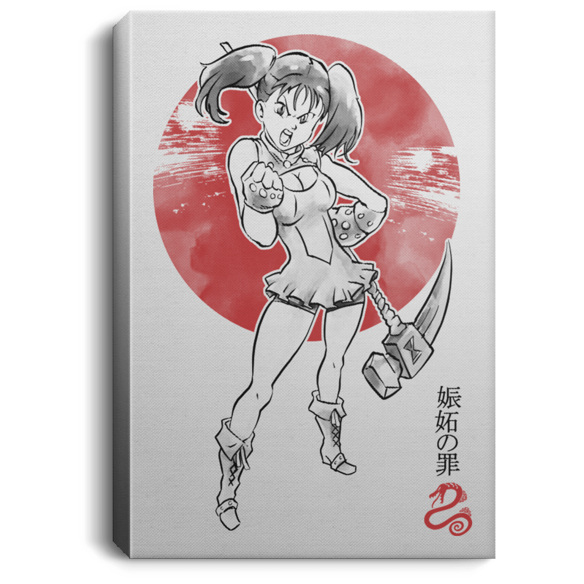 Housewares White / 8" x 12" Snake Envy Premium Portrait Canvas