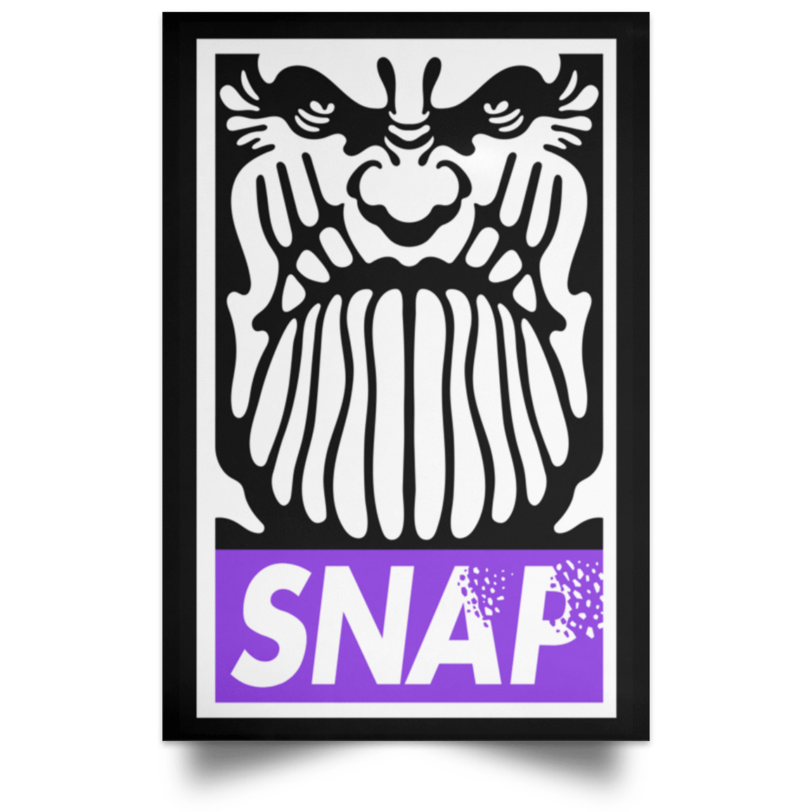 Housewares Black / 12" x 18" Snap Portrait Poster