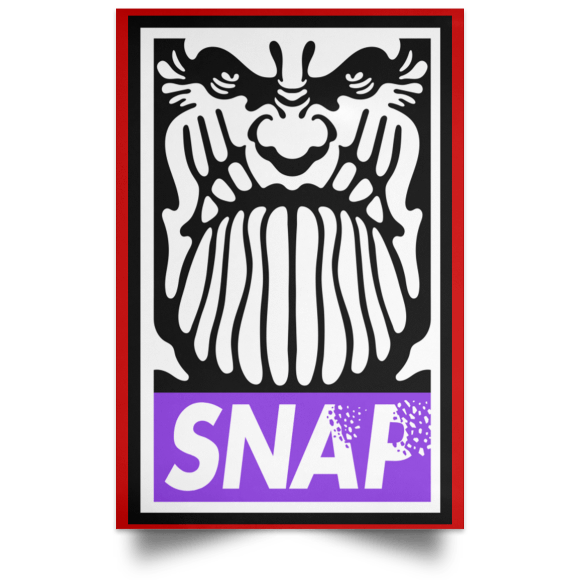 Housewares Red / 12" x 18" Snap Portrait Poster