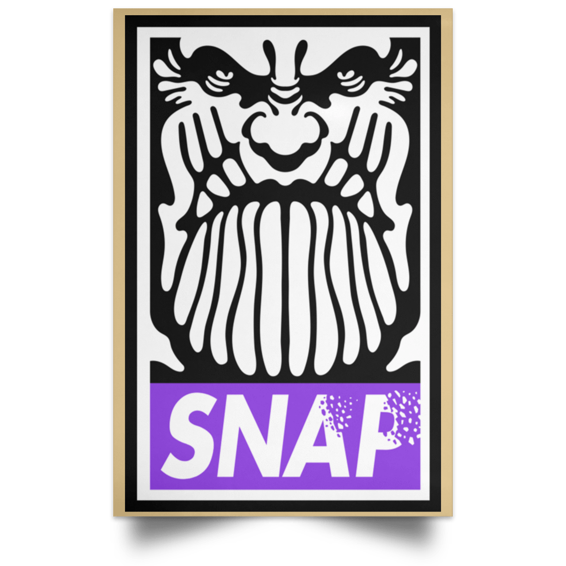 Housewares Tan / 12" x 18" Snap Portrait Poster