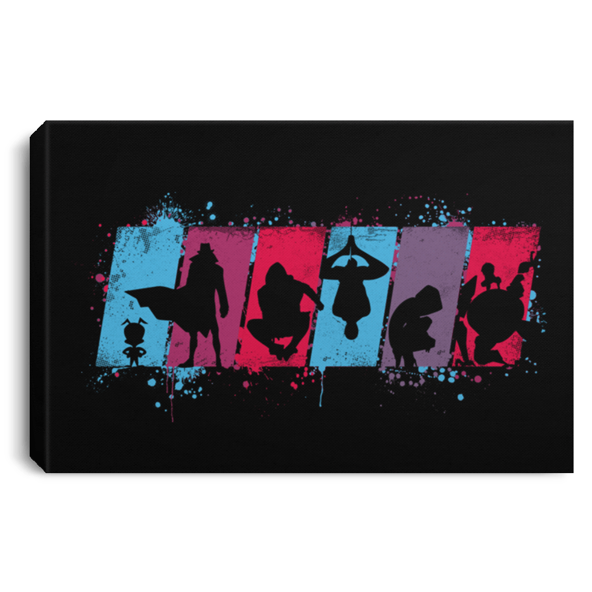 Housewares Black / 12" x 8" Spider Friends Premium Landscape Canvas