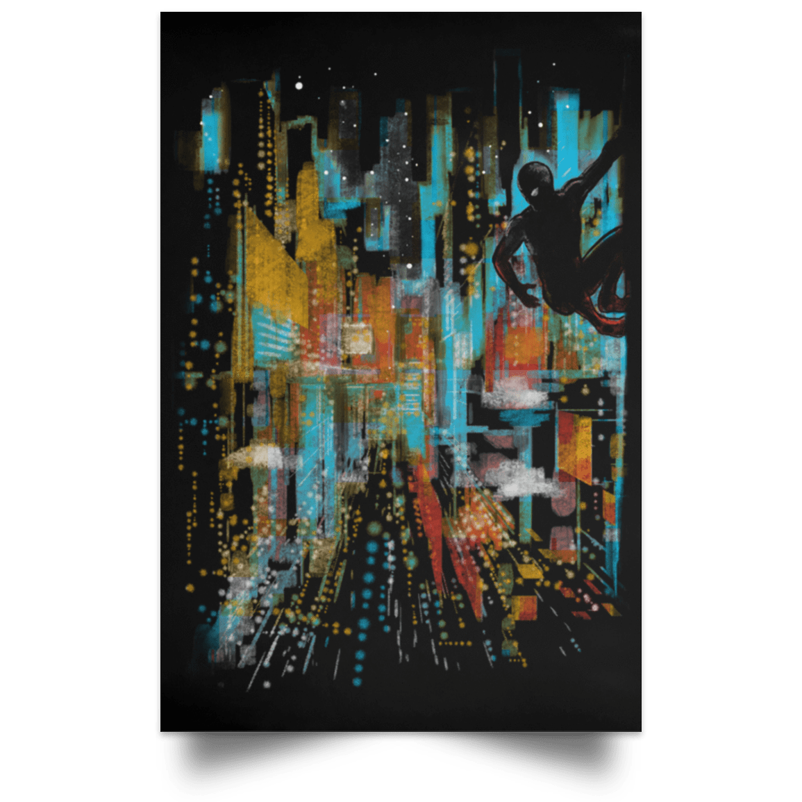 Housewares Black / 12" x 18" Spider Vision Portrait Poster