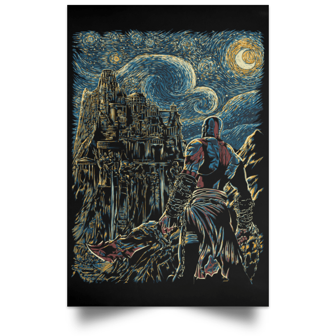 Starry Olympus Portrait Poster