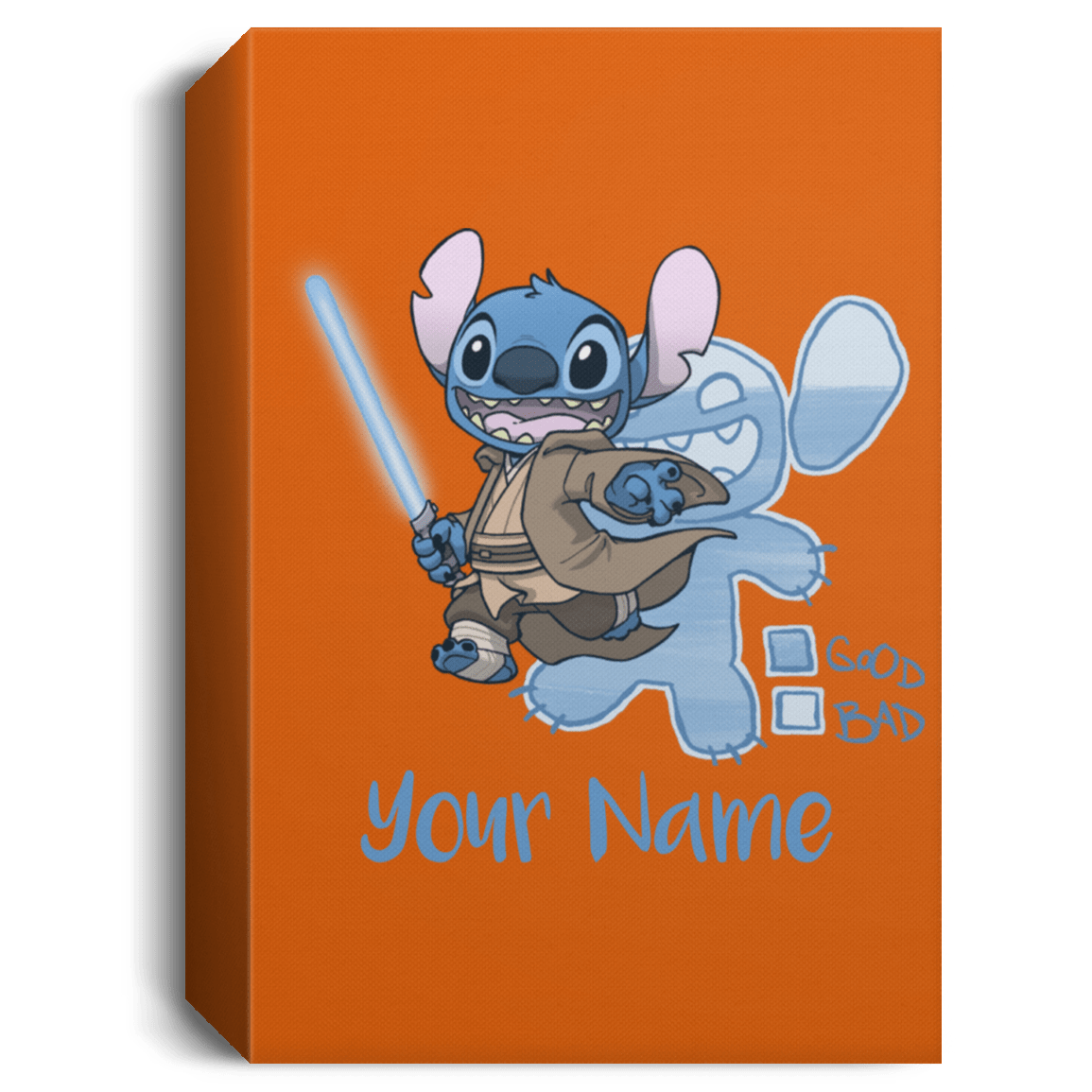 Housewares Burnt Orange / 16" x 24" Stitch Jedi Personalized Portrait Canvas