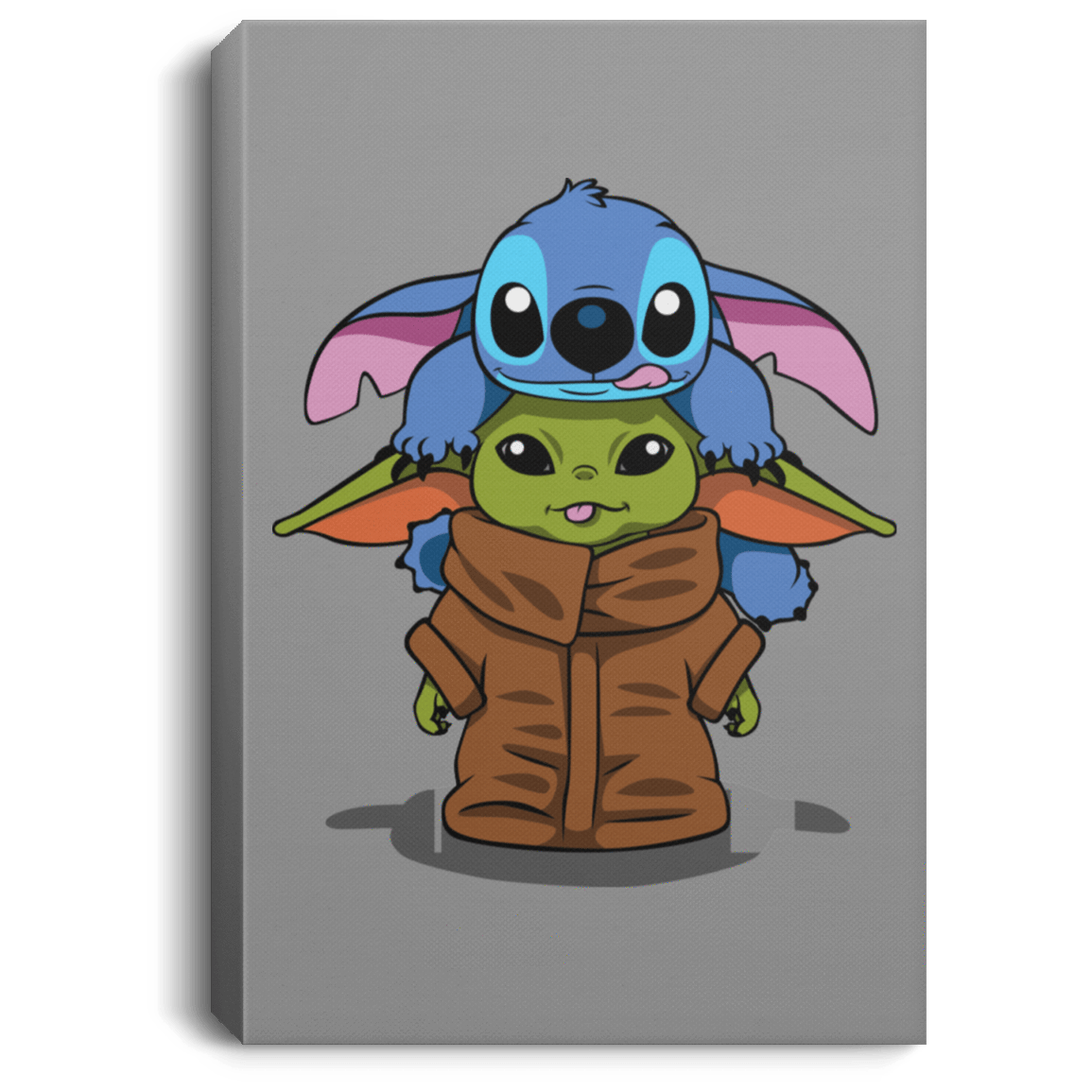 Housewares Gray / 8" x 12" Stitch Yoda Premium Portrait Canvas