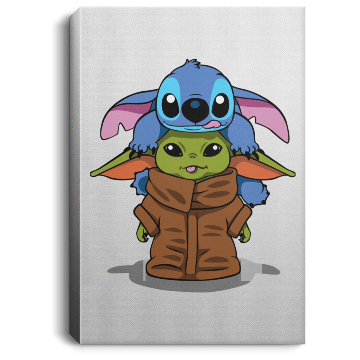 Housewares White / 8" x 12" Stitch Yoda Premium Portrait Canvas