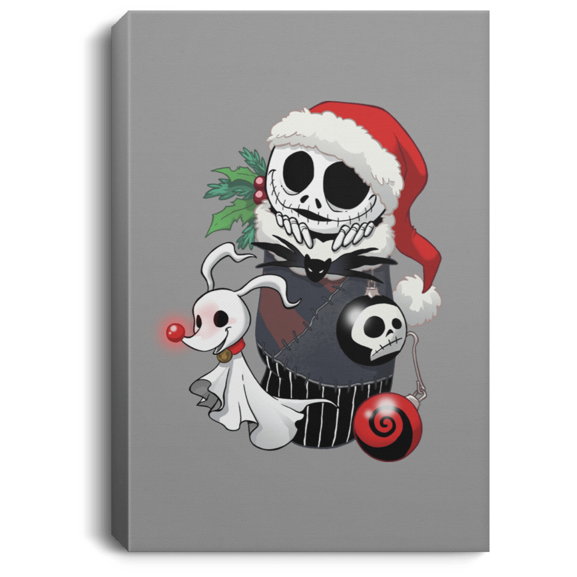 Housewares Gray / 8" x 12" Stocking Stuffer Jack Premium Portrait Canvas