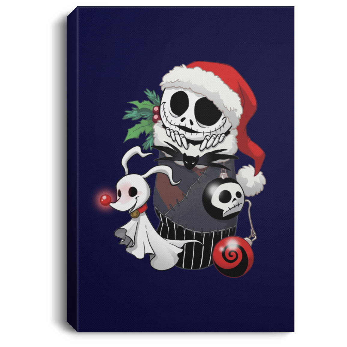 Housewares Navy / 8" x 12" Stocking Stuffer Jack Premium Portrait Canvas