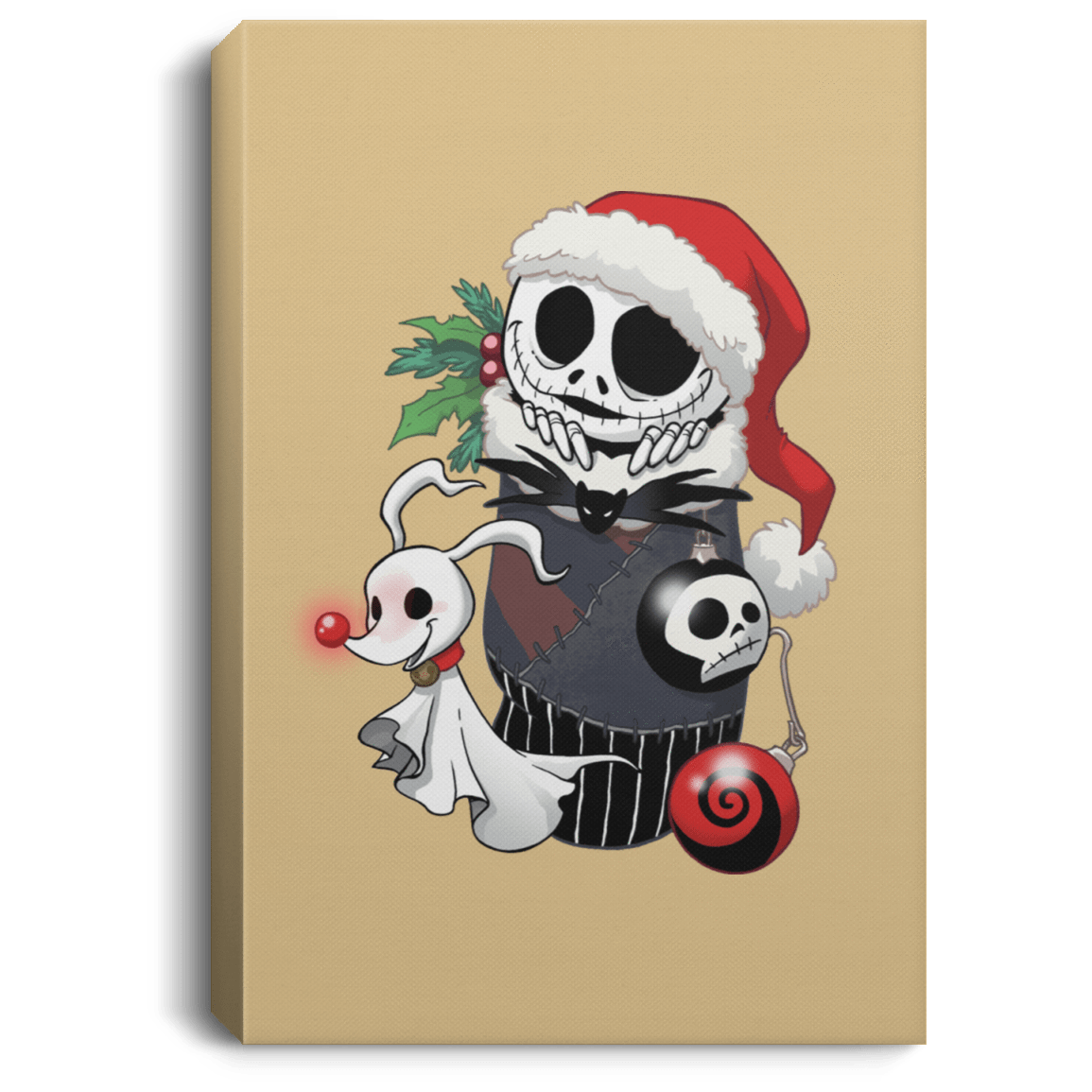 Housewares Tan / 8" x 12" Stocking Stuffer Jack Premium Portrait Canvas