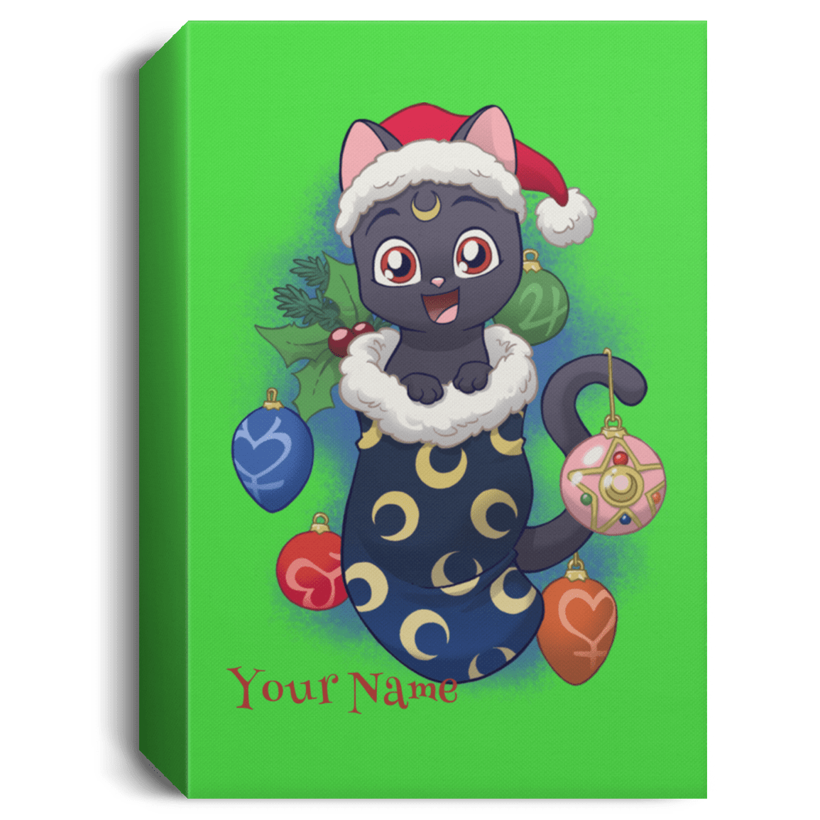 Housewares Kelly / 16" x 24" Stocking Stuffer Luna Personalized Portrait Canvas