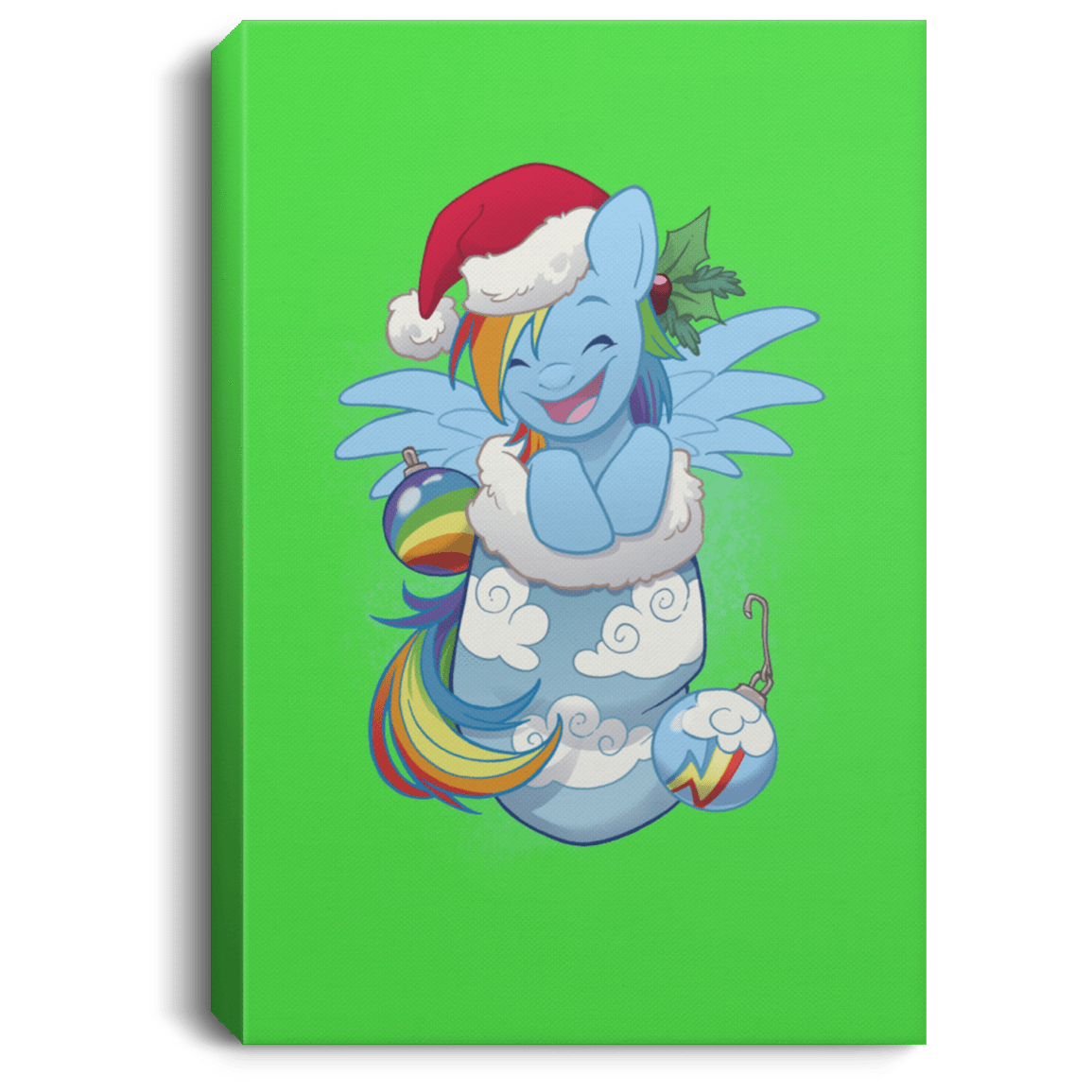 Housewares Kelly / 8" x 12" Stocking Stuffer Rain Premium Portrait Canvas