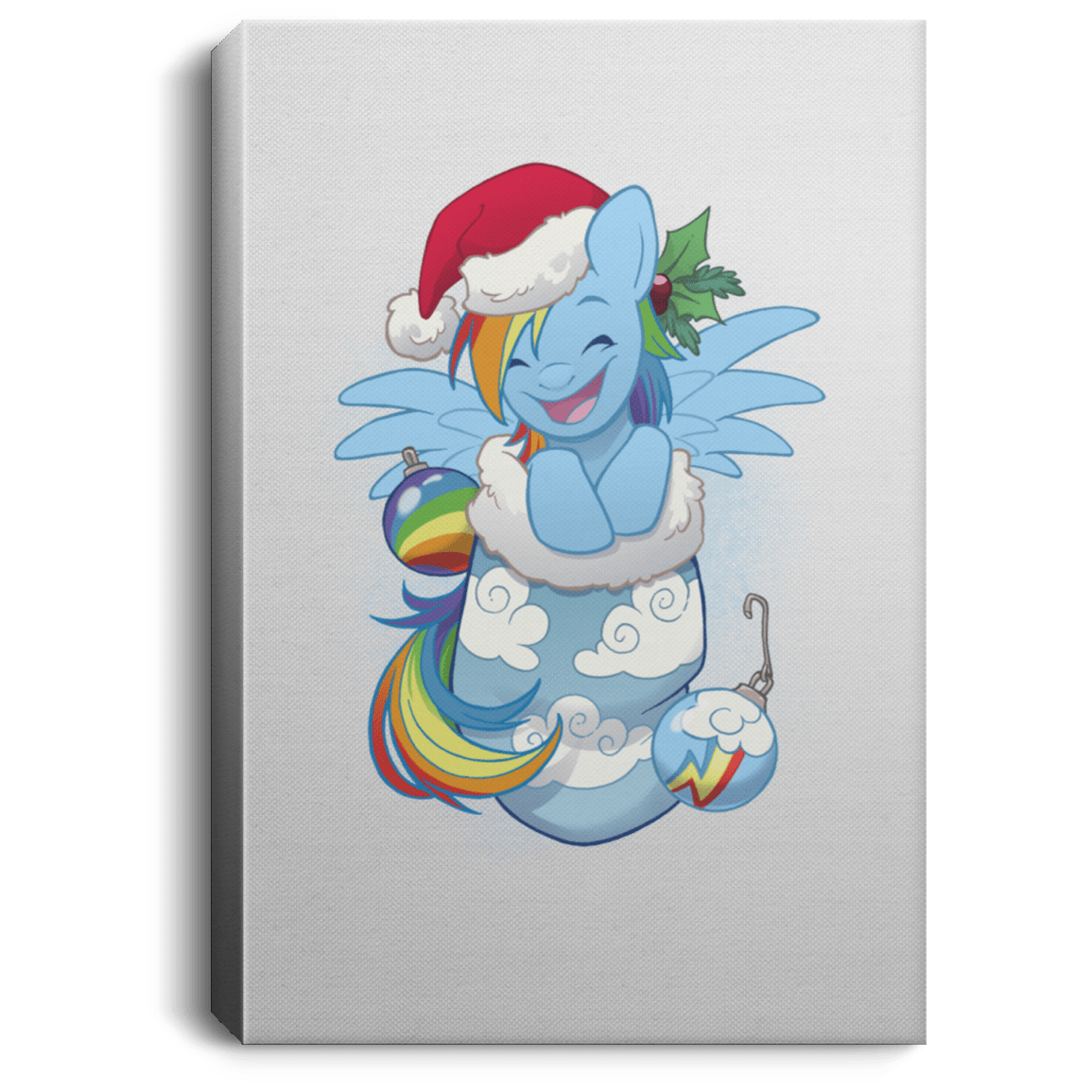 Housewares White / 8" x 12" Stocking Stuffer Rain Premium Portrait Canvas