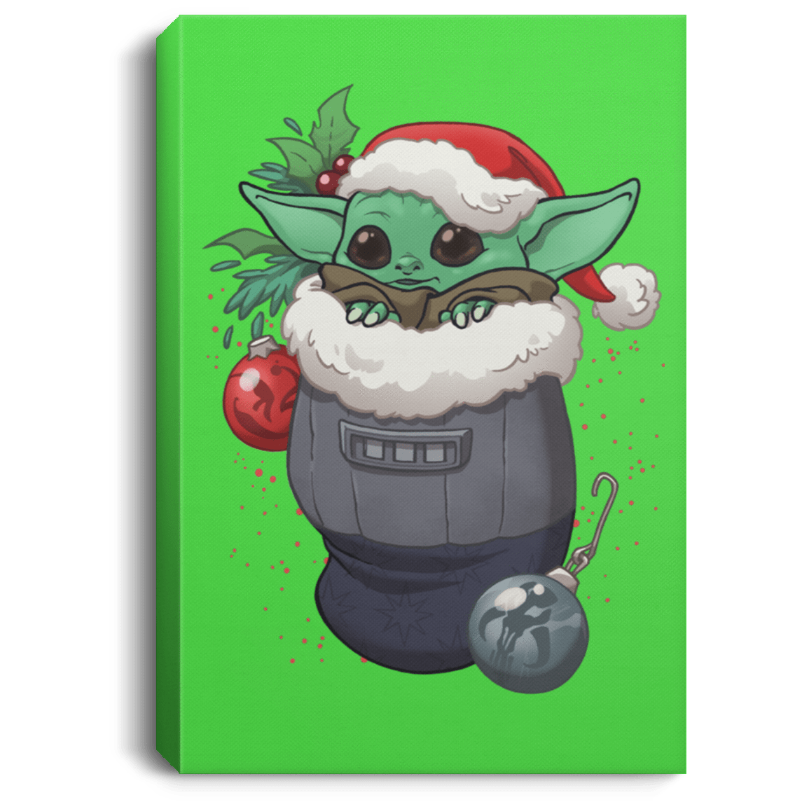 Housewares Kelly / 8" x 12" Stocking Stuffer Yoda Premium Portrait Canvas