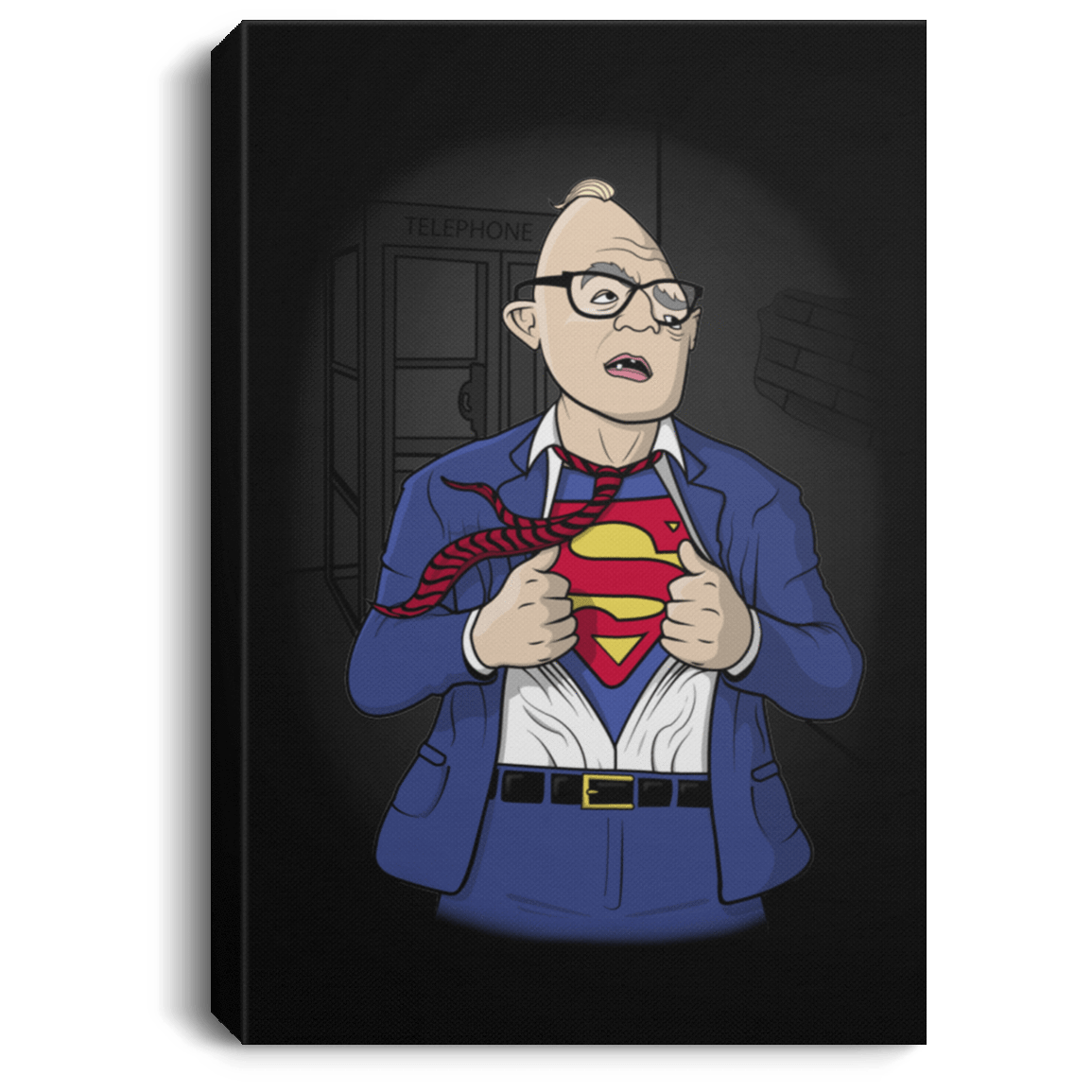 Housewares Black / 8" x 12" Super Sloth Premium Portrait Canvas