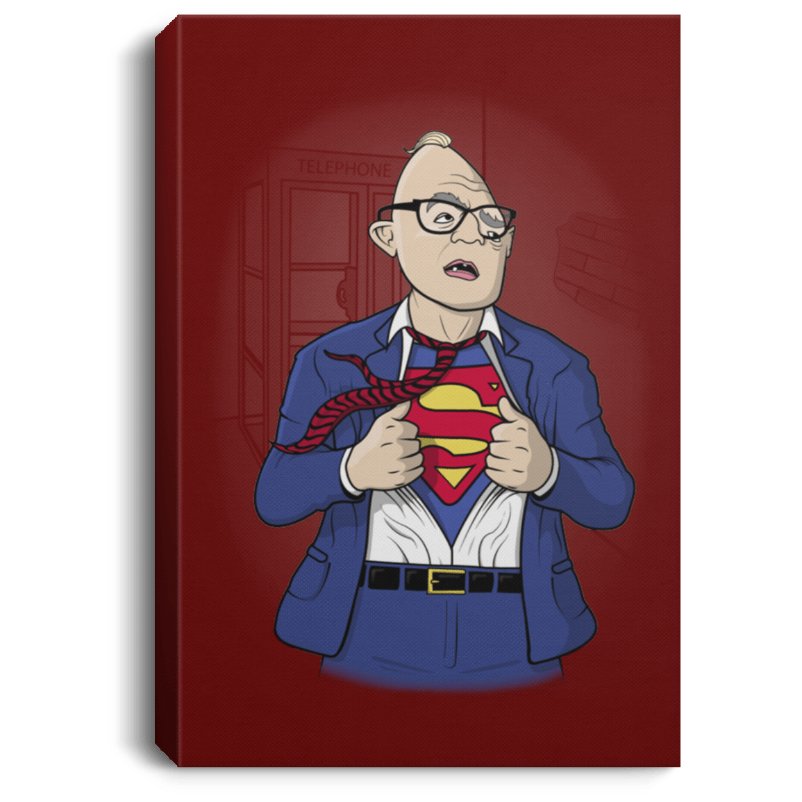 Housewares Maroon / 8" x 12" Super Sloth Premium Portrait Canvas