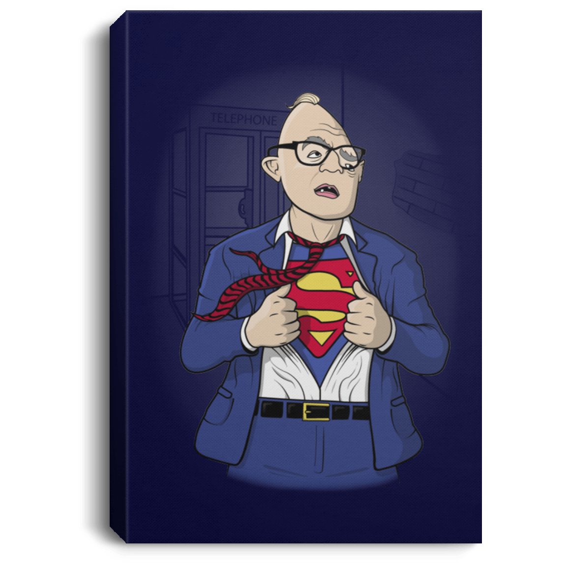 Housewares Navy / 8" x 12" Super Sloth Premium Portrait Canvas