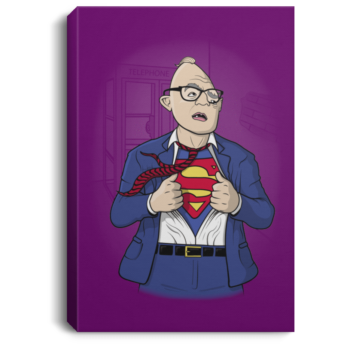 Housewares Purple / 8" x 12" Super Sloth Premium Portrait Canvas