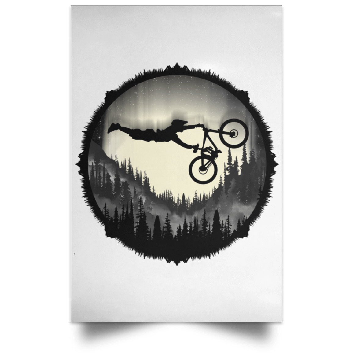 Housewares White / 12" x 18" Superman Bike Ride Portrait Poster