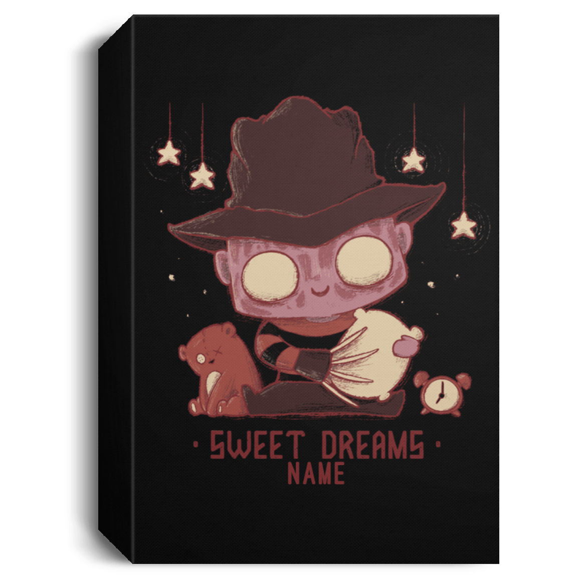 Housewares Black / 16" x 24" Sweet Dreams Personalized Portrait Canvas