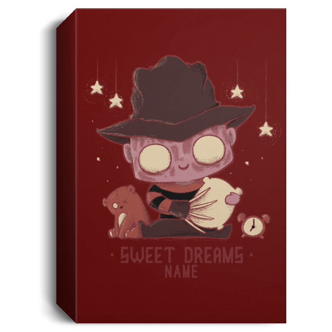 Housewares Maroon / 16" x 24" Sweet Dreams Personalized Portrait Canvas