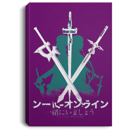 Housewares Purple / 8" x 12" Sword Art Premium Portrait Canvas