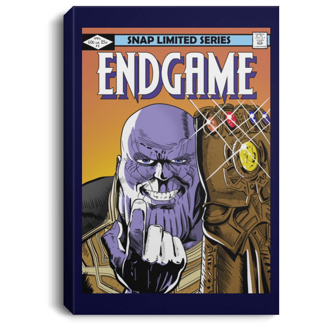 Housewares Navy / 8" x 12" Thanos Endgame Premium Portrait Canvas